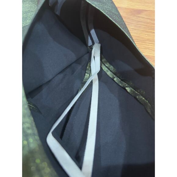 RICK OWENS leather blend Athena Mini Dress In Metallic Acid IT 40 / US 4 nwt - Picture 13 of 15